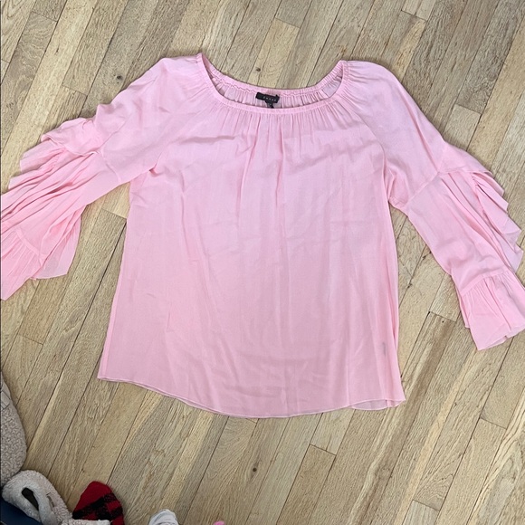 Fever Pink Ruffled Women's Blouse - Picture 5 of 5